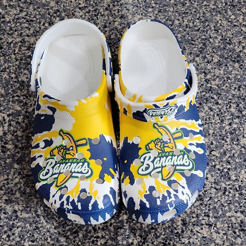 Mens Crocs - Yellow and Blue Savana Banana Edition